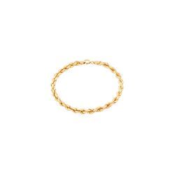 Pulseira De Ouro 18k Corda De 4,2mm Com 19cm - 101... - Fábrica do Ouro ®️