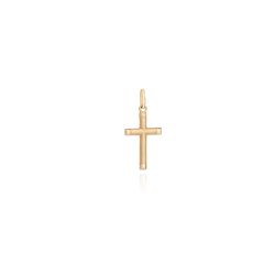 Pingente De Ouro 18k Cruz Pequena - 103400 - Fábrica do Ouro ®️