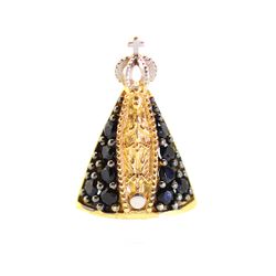 Pingente De Ouro 18k Nossa Senhora Da Aparecida Co... - Fábrica do Ouro ®️