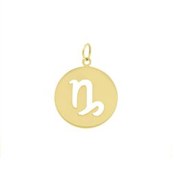 Pingente De Ouro 18k Signo Capricórnio - 103116 - Fábrica do Ouro ®️