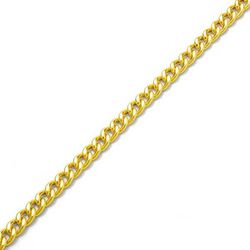 Pulseira De Ouro 18k Groumet De 5,4mm Com 21cm - 1... - Fábrica do Ouro ®️