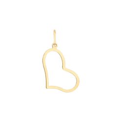 Pingente De Ouro 18k Coração De 12mm - 101661 - Fábrica do Ouro ®️