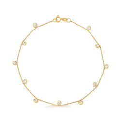 Pulseira De Ouro 18k Rodeado de Zircônias Brancas ... - Fábrica do Ouro ®️