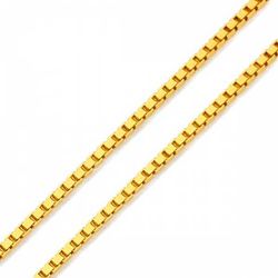 Corrente De Ouro 18k Veneziana De 0,7mm Com 50cm -... - Fábrica do Ouro ®️