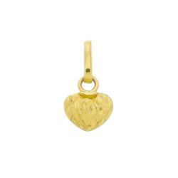 Pingente de Ouro 18k Coração Mini - 103429 - Fábrica do Ouro ®️