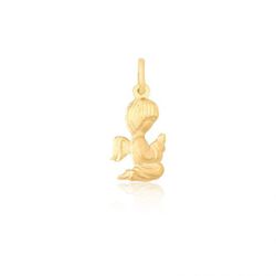 Pingente De Ouro 18k Anjinho 15mm - 100539 - Fábrica do Ouro ®️
