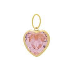 Pingente Ponto De Luz De Ouro 18k Coração Rosa De ... - Fábrica do Ouro ®️