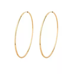 Brinco De Ouro 18k Argola 33mm - 100510 - Fábrica do Ouro ®️
