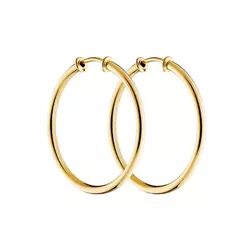 Brinco De Ouro 18k Argola Fio Redondo De 14mm - 10... - Fábrica do Ouro ®️