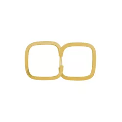 Brinco De Ouro 18k Argola Quadrada plus+ P - 10301 - Fábrica do Ouro ®️