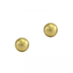 Brinco De Ouro 18k Bolinha 3mm - Fosca - 100053 - Fábrica do Ouro ®️