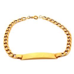 Pulseira De Ouro 18k Groumet De 5mm Com 21cm e Cha... - Fábrica do Ouro ®️