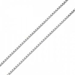 Corrente De Ouro Branco 18k Veneziana De 0,7mm Com... - Fábrica do Ouro ®️