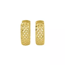 Brinco De Ouro 18k Hope - 103390 - Fábrica do Ouro ®️
