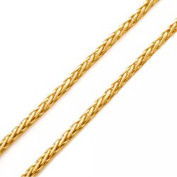 Corrente De Ouro 18k Palmeira De 2,3mm Com 40cm - ... - Fábrica do Ouro ®️