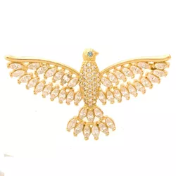 Pingente De Ouro 18k Espírito Santo Com Zircônias ... - Fábrica do Ouro ®️
