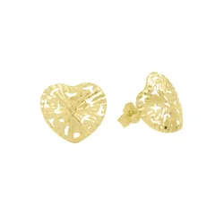 Brinco De Ouro 18k Coração Estelar - 103299 - Fábrica do Ouro ®️