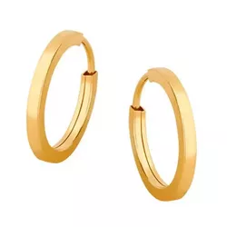 Brinco De Ouro 18k Plus Argola Redonda P - 102871 - Fábrica do Ouro ®️