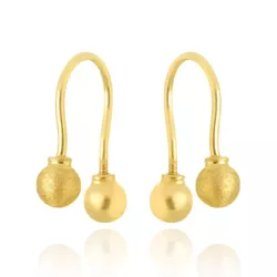 Brinco Infantil De Ouro 18k Anzol Com Bolinhas De ... - Fábrica do Ouro ®️
