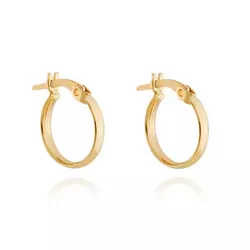 Brinco Infantil De Ouro 18k Argola 10mm C/ Trava -... - Fábrica do Ouro ®️