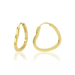 Brinco Infantil De Ouro 18k Argola Coração De 10mm... - Fábrica do Ouro ®️