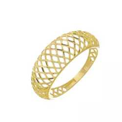 Anel de Ouro 18k Arquinho - 103340 - Fábrica do Ouro ®️