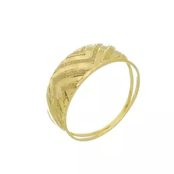 Anel de Ouro 18k Labirinto - 103451 - Fábrica do Ouro ®️