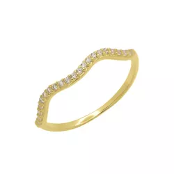 Anel de Ouro 18k Ondas - 103386 - Fábrica do Ouro ®️