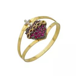 Anel de Ouro 18k Sagrado Coração De Jesus - 103332... - Fábrica do Ouro ®️