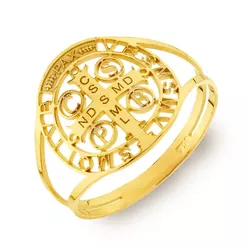 Anel De Ouro 18k São Bento Vazado - 101898 - Fábrica do Ouro ®️