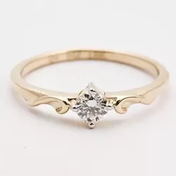 Anel De Ouro 18k Solitário Queen Com Diamante De 2... - Fábrica do Ouro ®️