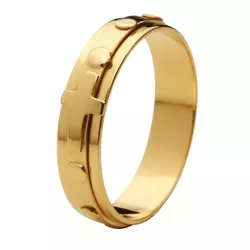 Anel De Ouro 18k Terço Grosso - 101200 - Fábrica do Ouro ®️