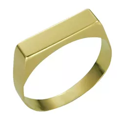 Anel Infantil De Ouro 18k Chapinha - 100605 - Fábrica do Ouro ®️