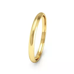 Aliança Individual De Ouro 18k Tradicional Com 2,0... - Fábrica do Ouro ®️