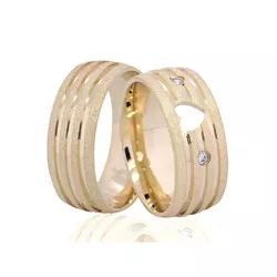 Par De Aliança Casamento De Ouro 18k Gardênia De 7... - Fábrica do Ouro ®️