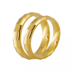 Par De Aliança Casamento De Ouro 18k Ilumi Anatômi... - Fábrica do Ouro ®️
