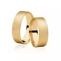 Par De Aliança Casamento De Ouro 18k Quadrada Diam... - Fábrica do Ouro ®️