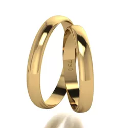 Par De Aliança De Ouro 18k Tradicional Com 4,0mm -... - Fábrica do Ouro ®️