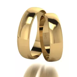 Par De Aliança De Ouro 18k Tradicional Com 6,0mm -... - Fábrica do Ouro ®️