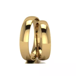 Par De Aliança De Ouro 18k Tradicional e Anatômica... - Fábrica do Ouro ®️