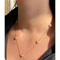 Corrente De Ouro 18k Elo Português Com Trevos Madr... - Fábrica do Ouro ®️
