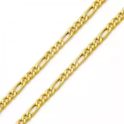 Corrente De Ouro 18k Groumet 3x1 De 2,5mm Com 60cm... - Fábrica do Ouro ®️