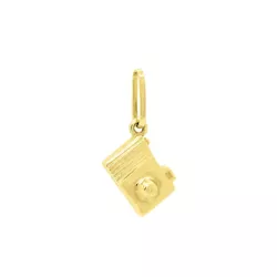 Pingente De Ouro 18k Câmera Fotográfica - 101993 - Fábrica do Ouro ®️