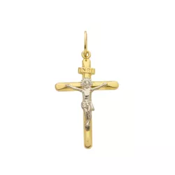 Pingente De Ouro 18k Crucifixo Jesus em Ouro Branc... - Fábrica do Ouro ®️