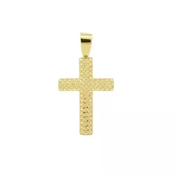 Pingente De Ouro 18k Cruz Diamantada G - 103292 - Fábrica do Ouro ®️