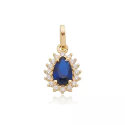 Pingente De Ouro 18k Mademoiselle Azul Com Zircôni... - Fábrica do Ouro ®️