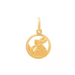 Pingente De Ouro 18k Medalha De São Jorge De 11mm ... - Fábrica do Ouro ®️