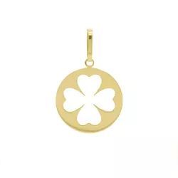 Pingente De Ouro 18k Medalhinha Trevo Vazado - 103... - Fábrica do Ouro ®️