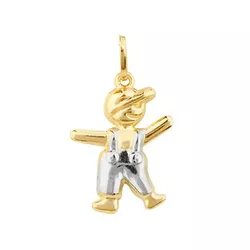 Pingente De Ouro 18k Menino De 16mm - 100551 - FÁBRICA DO OURO - ATACADO