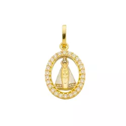 Pingente De Ouro 18k Nossa Senhora Aparecida - 103... - Fábrica do Ouro ®️